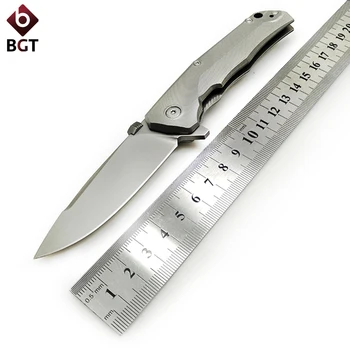 

BGT Titanium TRE Folding Knife M390 Blade IKBS Bearing Camping Hunting Tactical Pocket Knives Combat Survival EDC Multi Tools