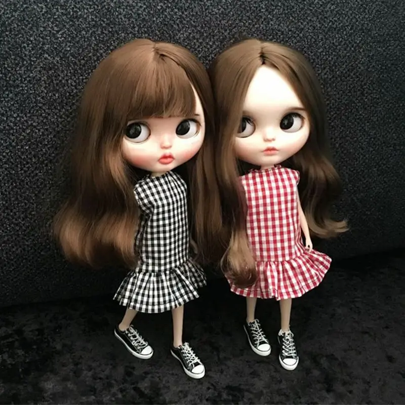 1 шт. платье с оборками для кукол ob24 Azone Blyth юбка Барби 30 см аксессуары 1/6|Куклы| |