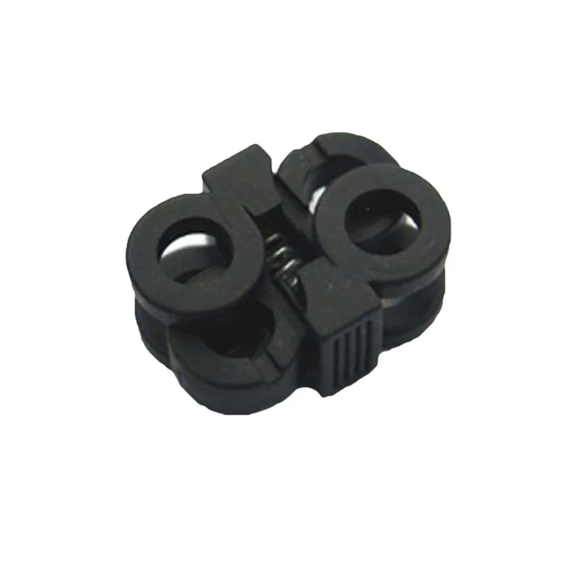 

10 Pair Black Shoelace Buckle Stopper Rope Clamp Cord Lock Cross Design New Fashion High Quality Small Plastic Shoe Decoration