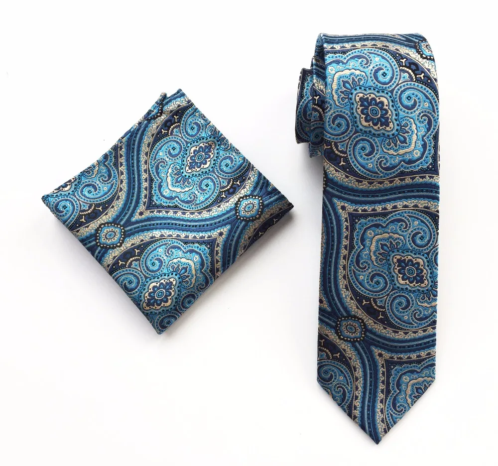 New Design Fashion Men Necktie Set Luxury Paisley Ties Sets with Woven ...