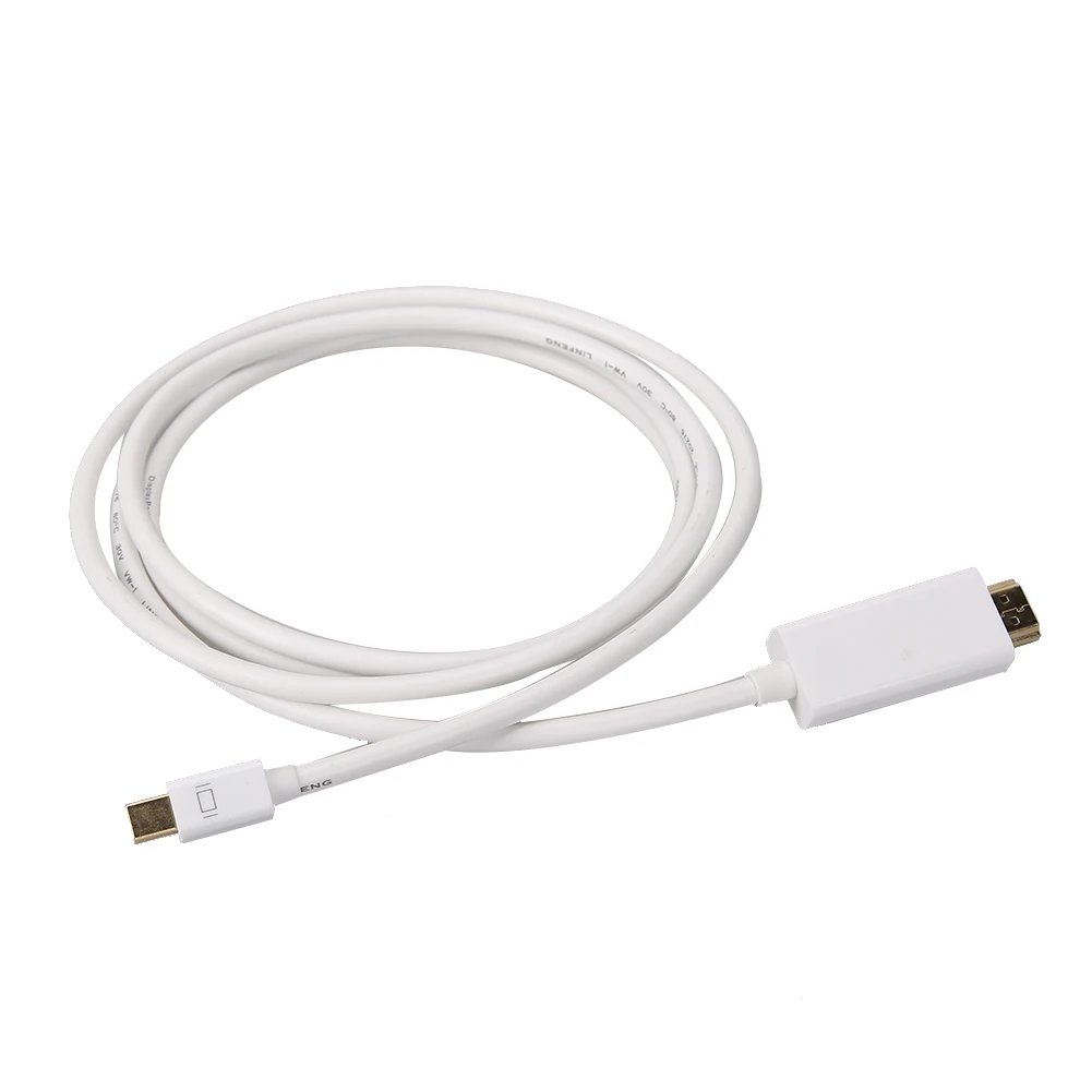 

4Kx2K Mini DisplayPort to HDMI Audio Cable Male to Male Converter Cable Video Audio Adapter Cable for Computer Table HDTV