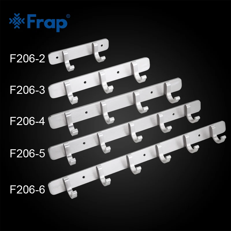 

Frap Space Aluminum Clothes Hook Fixed Bathroom Towel Hanger F206-2 F206-3 F206-4 F206-5 F206-6