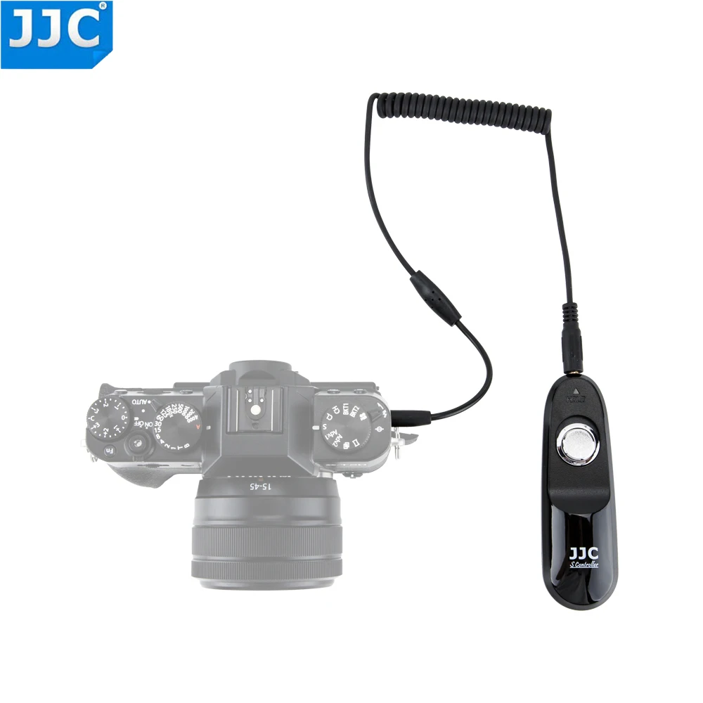 JJC Wired Camera Remote Switch Shutter for Fuji X100VI X-H2S X-T200 X100V GFX50S X-Pro2 X-T3 X-T2 X-T20 X-T10 X-T100 X-E3 X100F