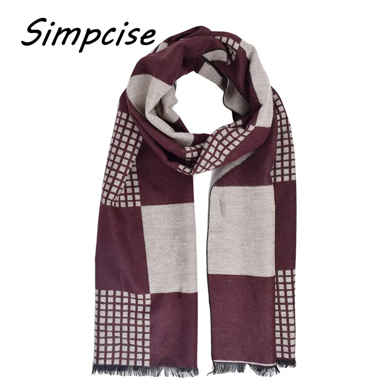 mens designer scarf Men Fashion Style Scarves 2017 New Arrival Hot Sale Windproof Warm Thick Winter Scarves Size 180cm A3A18822 hair scarf for men