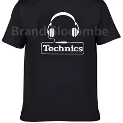 Technics Футболка Dj 1200 проигрыватель музыкальный дом техно электронный хип-хоп Новый o-образным вырезом Солнечный свет Футболка Топ футболка 01