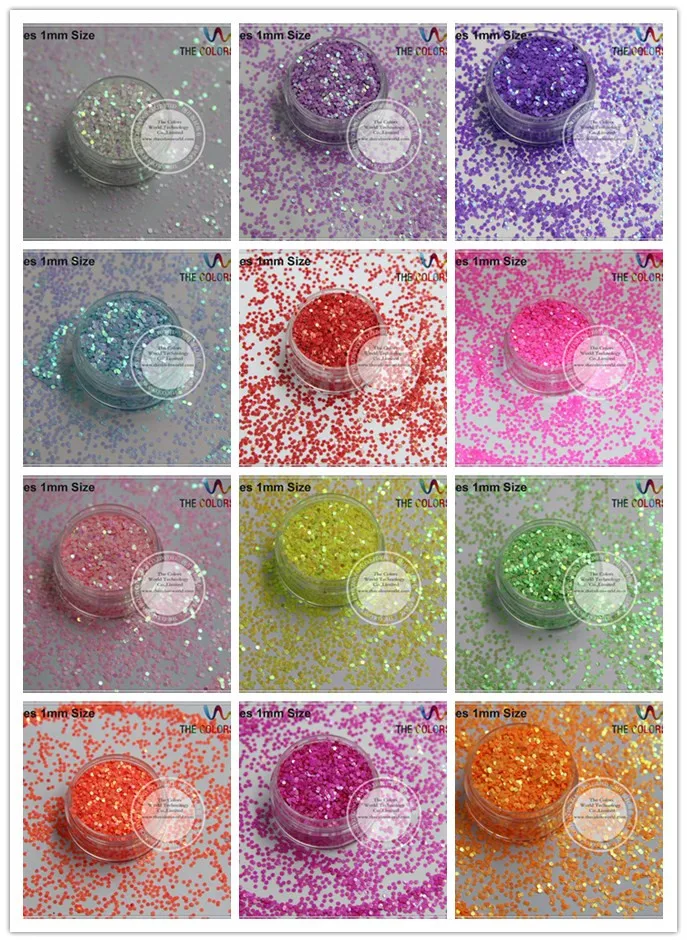 

Iridescent Pearlescent colors Glitter Round dot Shape sequins for Nail design nail art and DIY deco