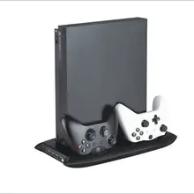 Для Xbox One X OneX консоли Пульты ДУ для игровых приставок вертикальный стенд вентилятор охлаждения Cooler Зарядное устройство зарядная док-станция хранения Экономия пространства