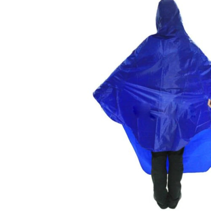 Blue Cycling Rainproof Raincoat Bike Bicycle Poncho Rain Cape Gear For Audlts