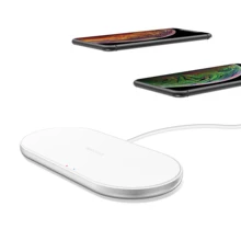 Heecavs алюминиевый 5 катушек высокой эффективности Универсальный QI двойной быстрый беспроводной зарядное устройство для Apple Airpod, samsung Android телефонов