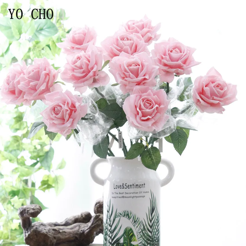 rose artificial flower white peony real touch (39)