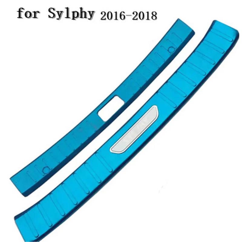 

Car styling for Nissan Sylphy 2009-2018 Car accessories stainless steel Rear Bumper Protector Sill Trunk Tread Plate Trim