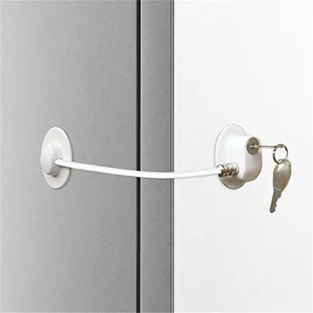 

1pc Child safety Refrigerator Door Lock with 2 Keys Security Window Lock Cabinet Lock Fridge Freezer Lock