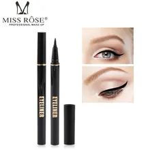 MISS ROSE жидкая подводка для глаз Карандаш Водонепроницаемый Черный подводка для глаз Cosmeitc для женщин Красота глаз легко носить оттенок подводка для глаз инструмент