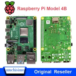 Официальный Raspberry Pi 4 Модель B 4B с 1/2/4 GB Оперативная память 1,5 ГГц 2,4/5,0 ГГц WI-FI Bluetooth5.0 чехол вентилятор охлаждения радиатора Питание