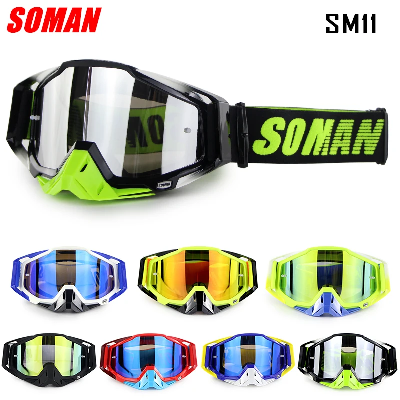 Очки для мотокросса SOMAN очки горнолыжного спуска MX Gafas SM11|Мотоциклетные очки| |