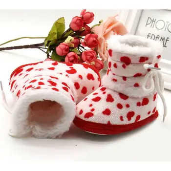

2018 Kacakid Winter 0-18M Infant Kids Baby Girls Warm Boots Casual Soft Sole Fleece Warm Snow Boots Shoes Y6
