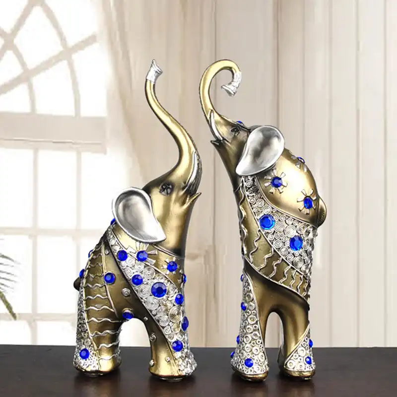 Elephant Figurines Home Decoration Accessories Home Decor Lucky A