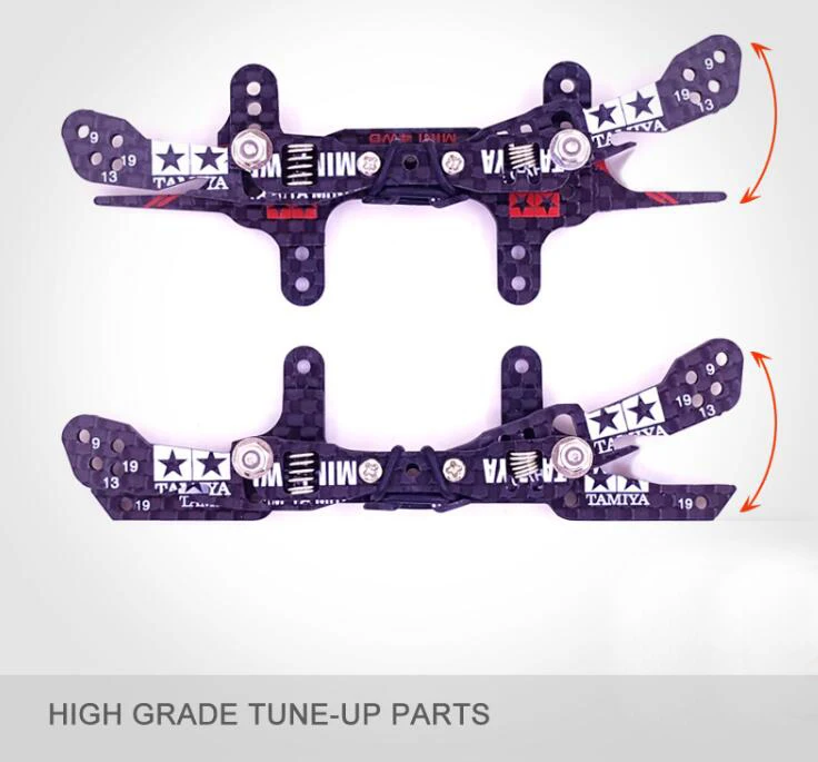 1 комплект 3 мм углеродное волокно независимая подвеска пружинный кран/Феникс Хвост 94697/95257 изменить части для Tamiya мини 4WD модель автомобиля