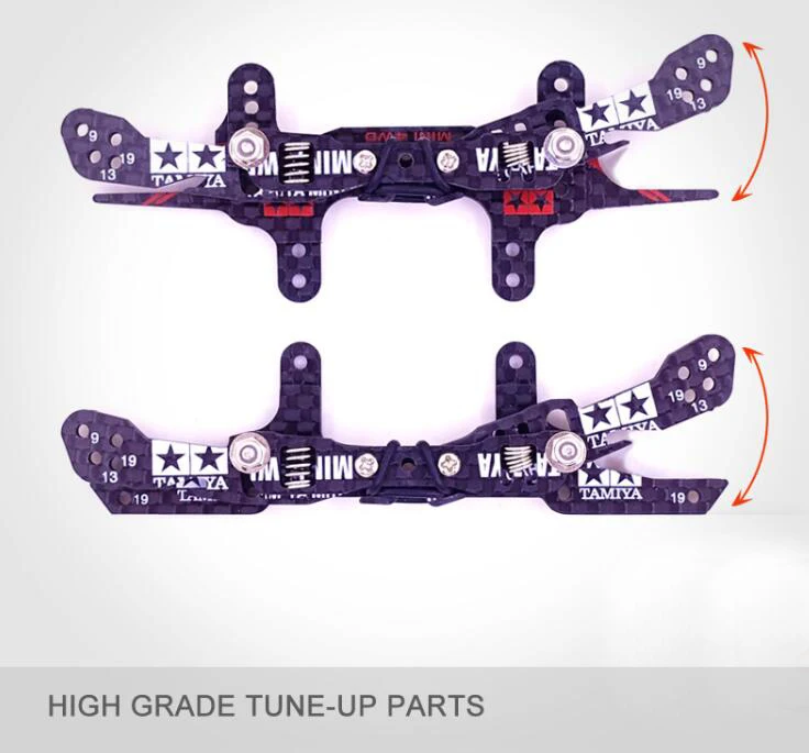 

1 Set 3mm Carbon Fiber Independent Suspension Spring Faucet/Phoenix Tail 94697/95257 Modify Parts For Tamiya Mini 4WD Car Model