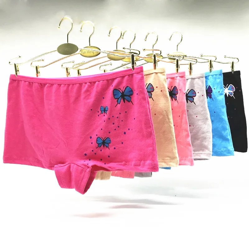 YJ9208-5pcs Лидер продаж Мода Boyshorts женщина нижнее белье хлопковые трусики сексуальное женское бельё Femme принтом Pink Boxer Для женщин интимные трусики - Цвет: YJ9208-5pcs