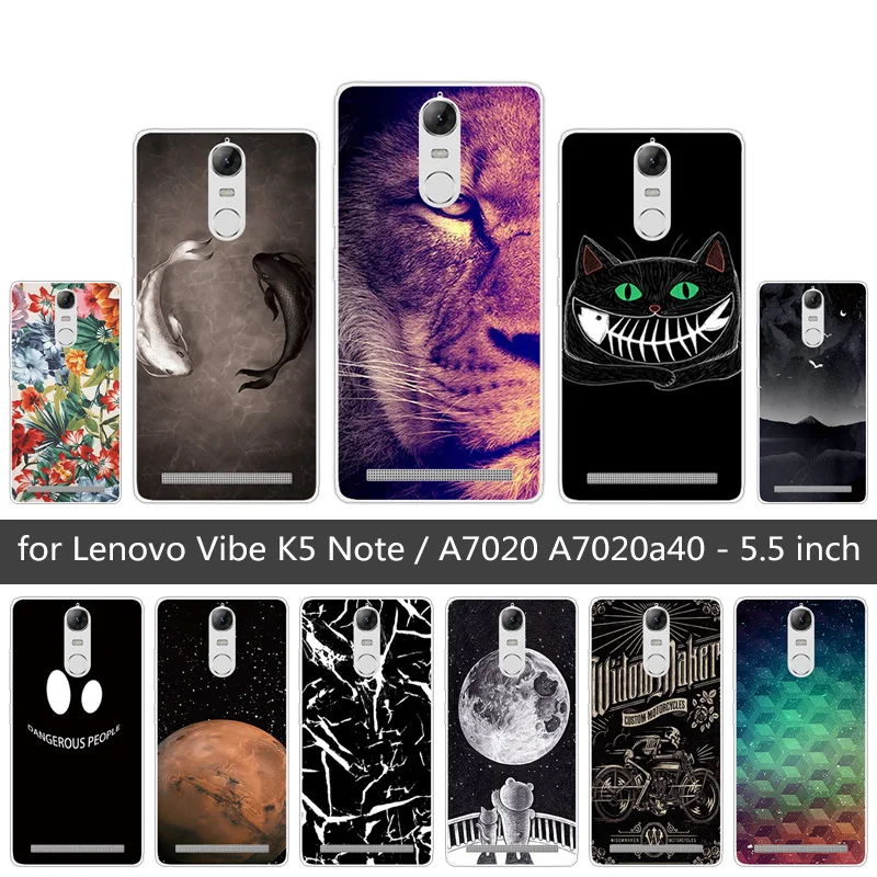 Мягкий чехол из ТПУ Для Lenovo Vibe K5 Note чехлы для телефонов A7020 A7020a40 Прозрачная