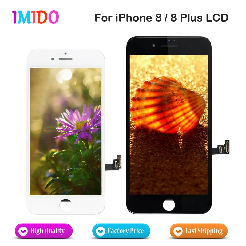 10 шт./лот AAA LCD для iPhone 8 Plus OEM дисплей сенсорный экран дигитайзер сборка без битых