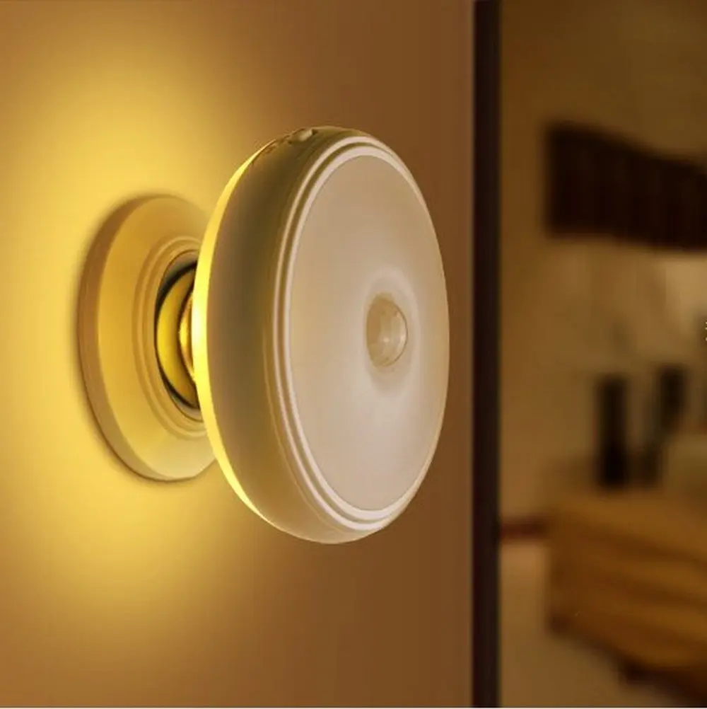  Rechargeable Motion Sensor PIR Wireless Small LED Light Automatic Baby Kids Night Wall Lamp for Chi - 32814144719
