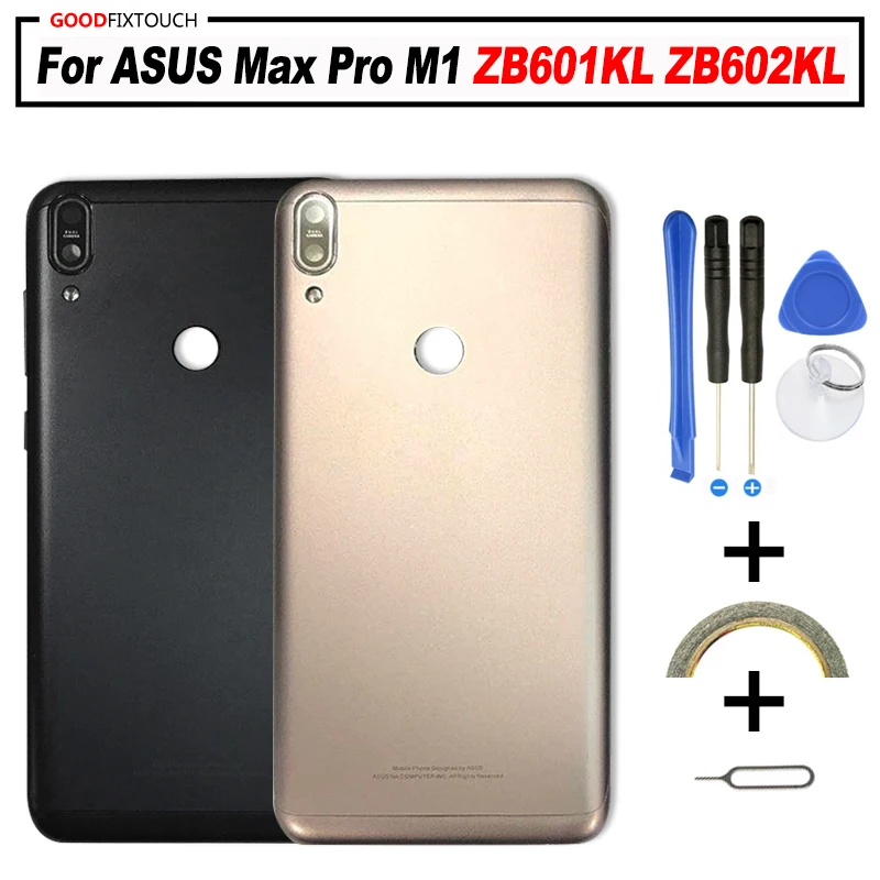 Для ASUS ZenFone Max Pro M1 ZB601KL ZB602KL задняя крышка Батарея двери корпус чехол для Asus zb601kl Батарея крышка