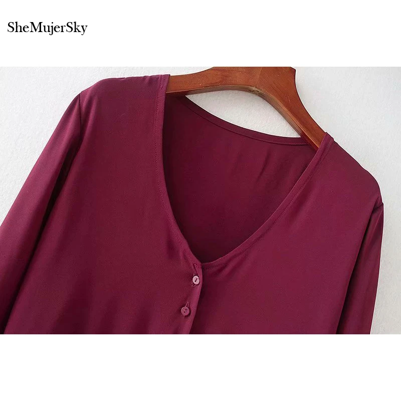 SheMujerSky Solid Chiffon Blouse Spliced Ruffles Women Shirts Flare Sleeve Loose Summer Tops blusas femininas SheMujerSky Solid Chiffon Blouse Spliced Ruffles Women Shirts Flare Sleeve Loose Summer Tops blusas femininas