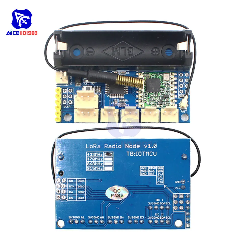 RoLa SX1278 радио узел v1.0/v2.0 433 МГц/868 МГц/915 МГц ATmega328P RFM98 2,4G беспроводной модуль расширения спектра антенна для Arduino