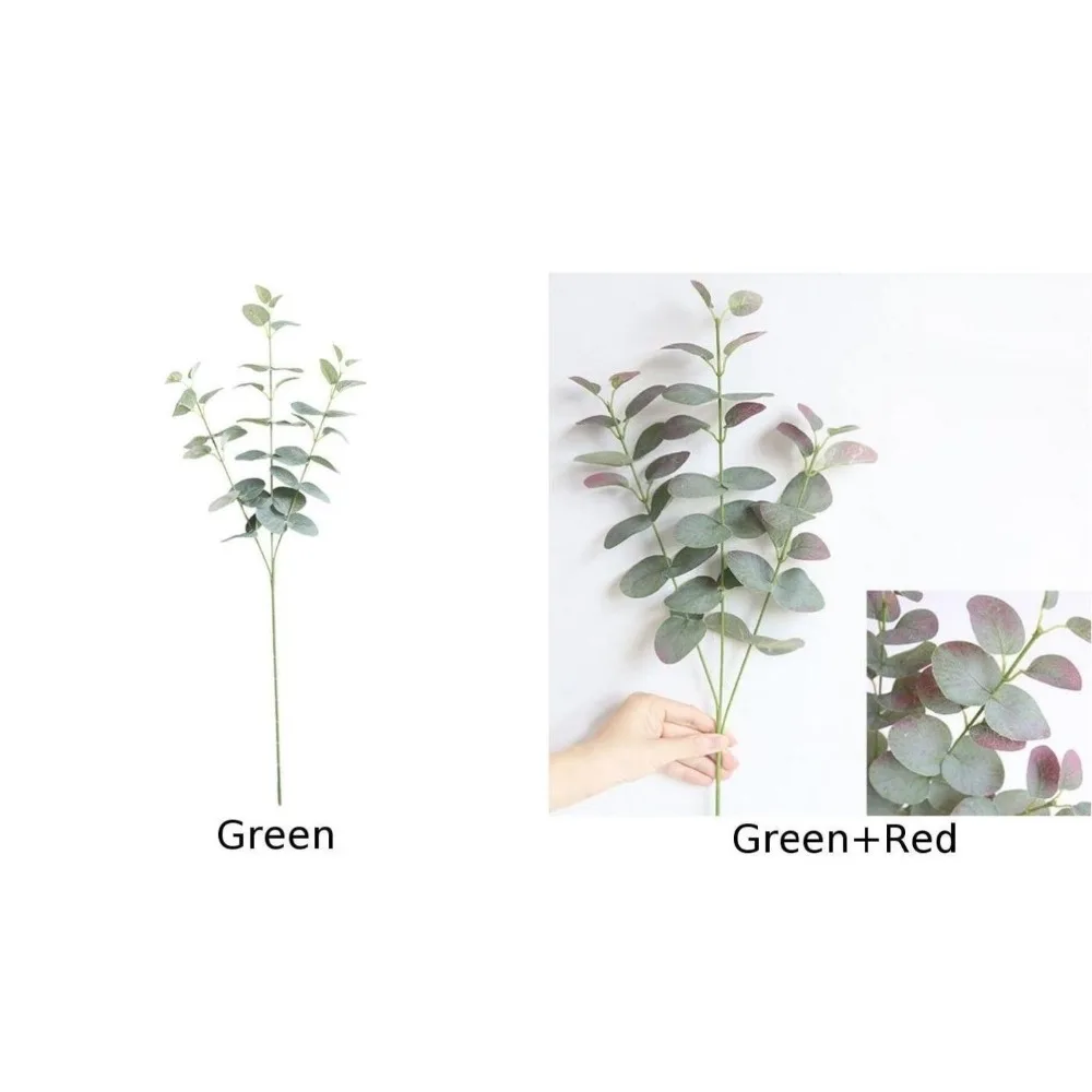 68CM Green Eucalyptus artificial Plants Eucalyptus Faux Plants Greenery Gum Leaves Home Office Flower Foliage Decorative Plant