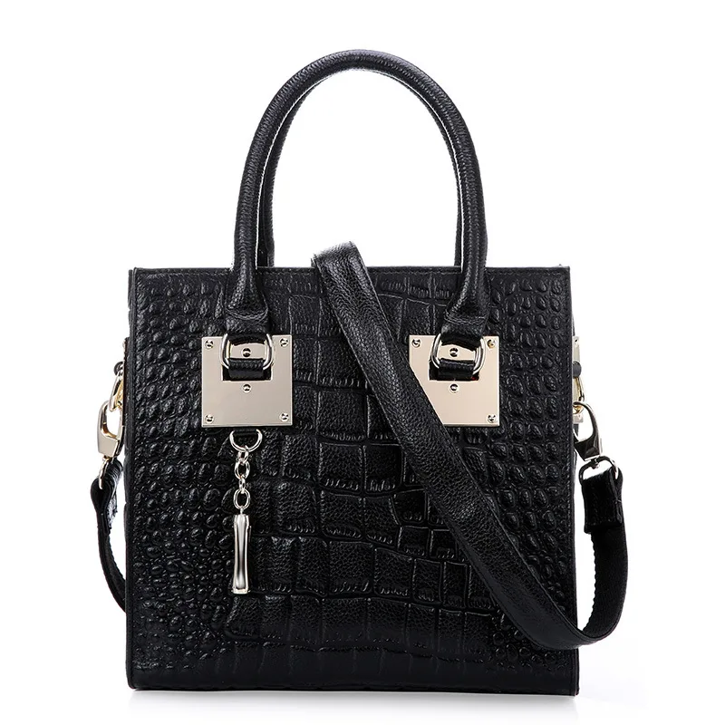 

Women Bag Crocodile 2015 Genuine Leather Shoulder Bags Of Women Leather Handbags Tote