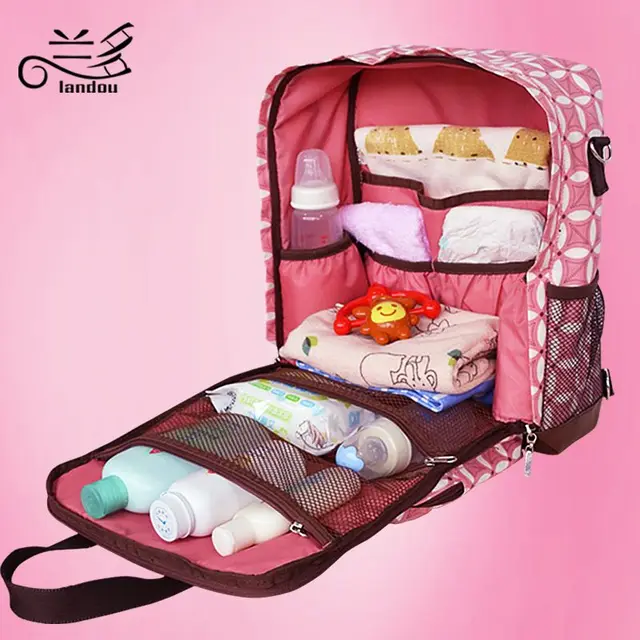 LANDUO Brand New High Capacity Mummy Diaper Bag Organizer Baby Bag
