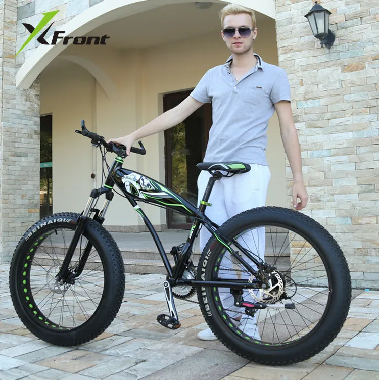 Original X-Front brand Snowmobile 7,21 Speeds 26inch Fat Tire disc brake MTB Mountain Bike Off-road gear reduction Beach Bike