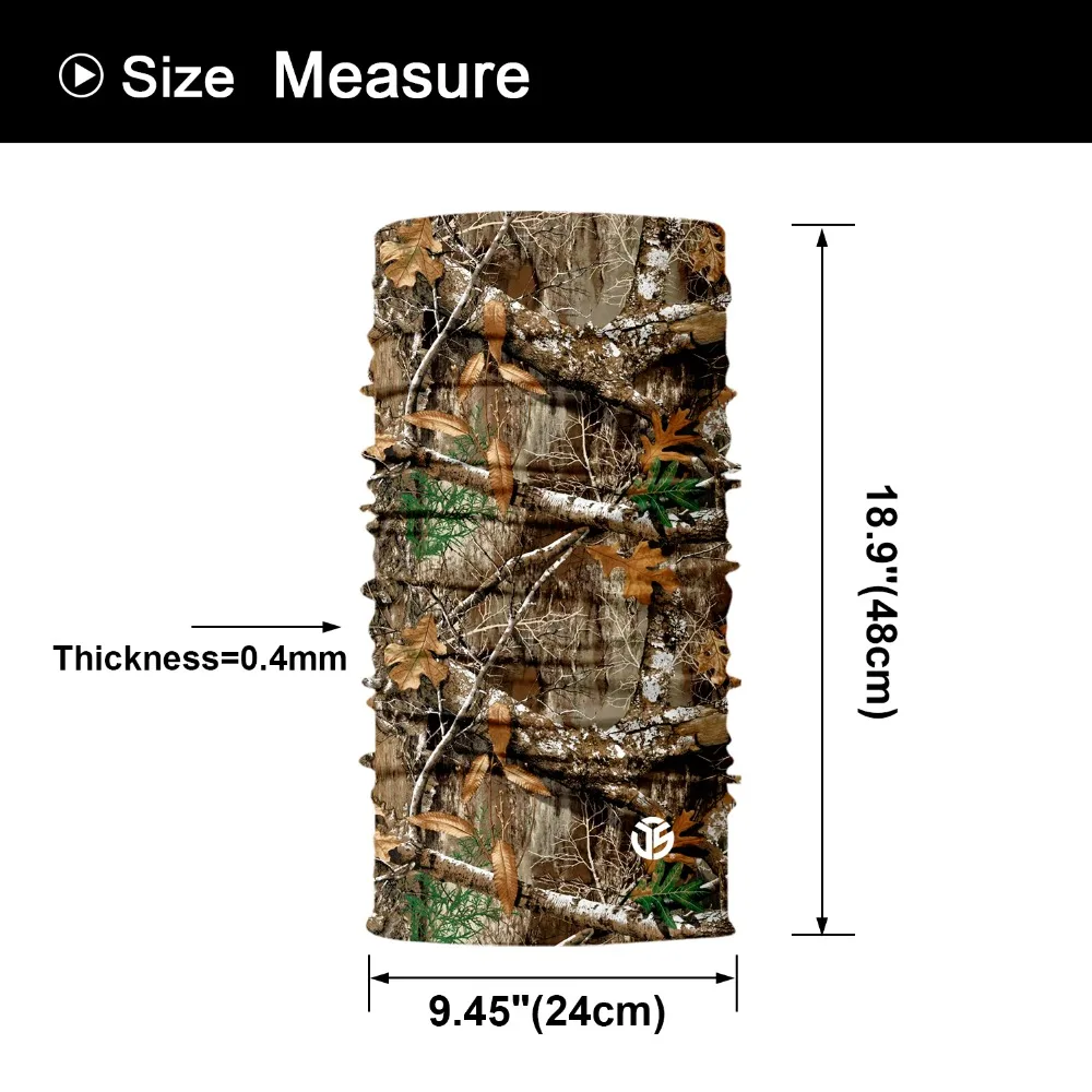 3D Realtree бесшовная бандана Шея Gaiter лицо щит маска трубка кольцо шарфы военная армия