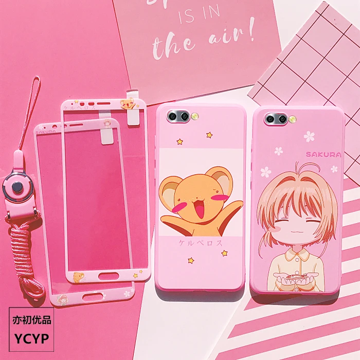 

Honor 8X/10/9/9i/8lite Cute Sailor Moon Case +Tempered Glass Screen film case for Huawei Nova2S/3/3E/P20/P20 pro/P10/P10plus