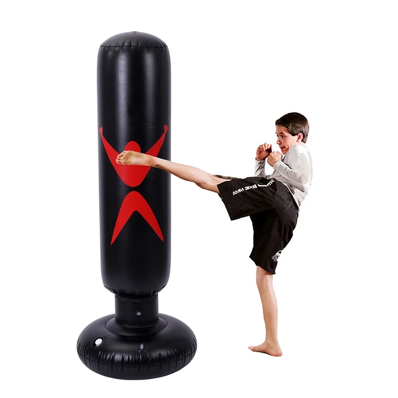 

Free shipping Inflatable Boxing Punching Bag Tumbler Lightweight Thickened PVC Sandbags Fitness Training Target Exercise toy