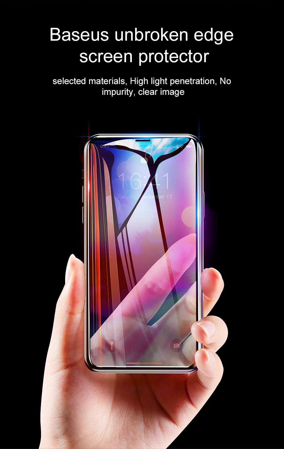 Baseus 0,23 мм Защита экрана для iPhone 11 Pro Max XS Max XR X 11pro закаленное стекло полное покрытие Защитное стекло для iPhone11