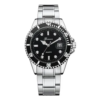 

Women Men Quartz Watch Casual Stainless Steel Band Strap Wristwatch Decoration With Calendar Dropshipping Wholesale