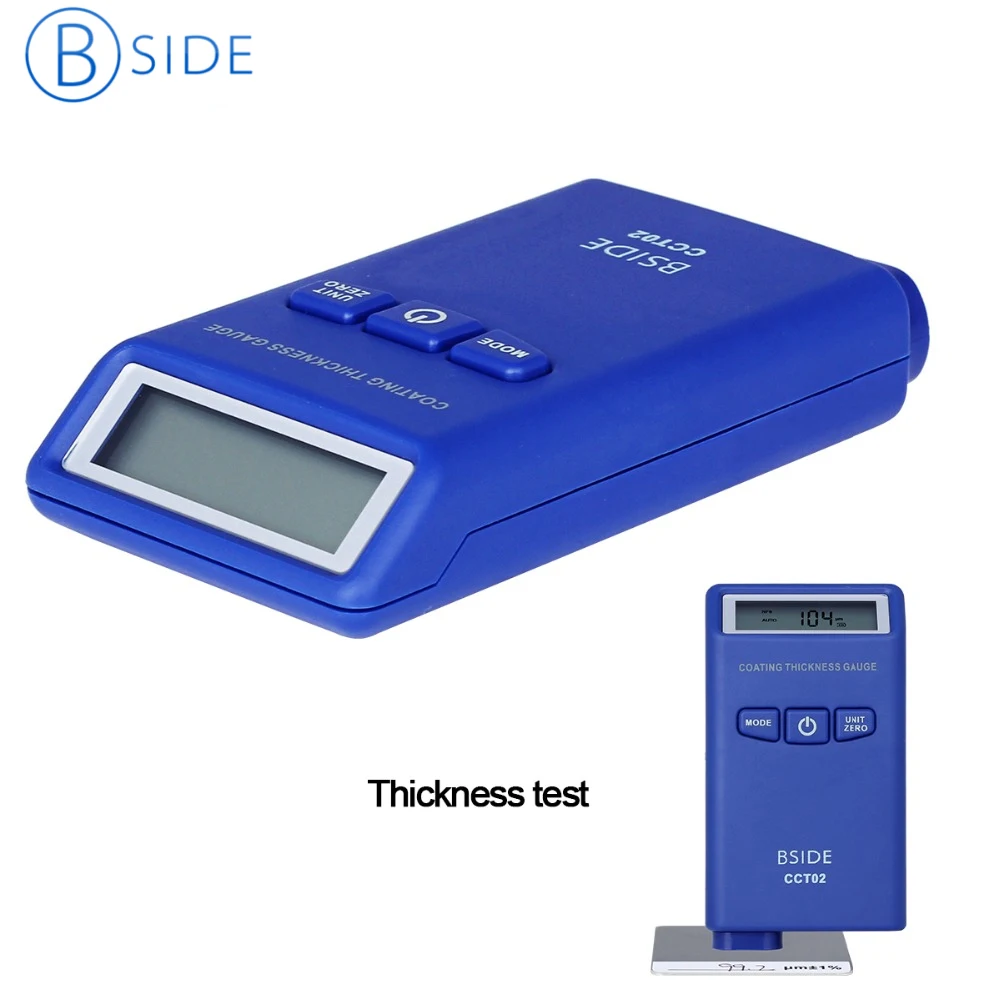 BSIDE CCT02 цифровой датчик толщины покрытия автомобильный тестер краски F/N зонд 78 7