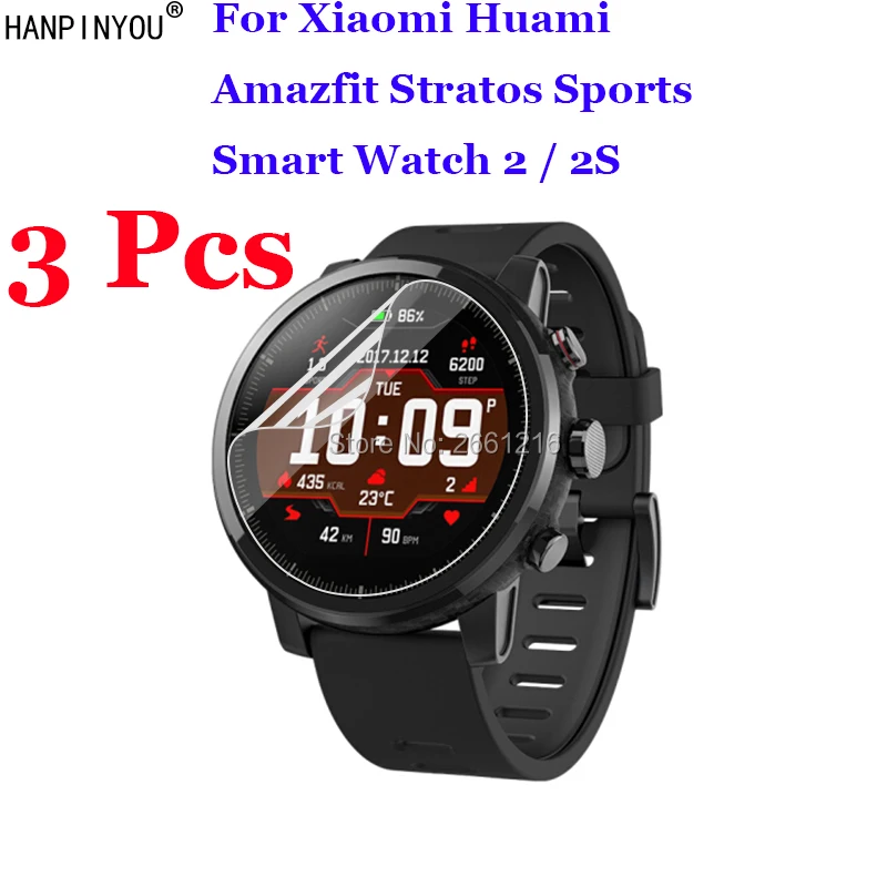 3 шт./лот для спортивных смарт часов Xiaomi Huami Amazfit Stratos Pace 2 2S полное покрытие мягкая