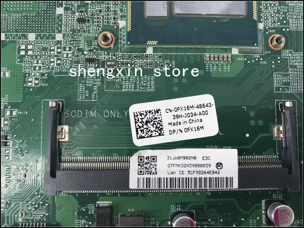 Оригинальный CN 0FX16M DAJW8CMB8E1 для Dell Vostro 5470 V5470 материнская плата ноутбука SR170 I5 4200U