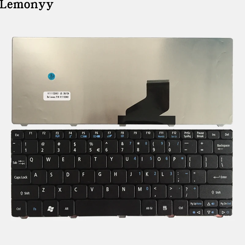  US Keyboard For Acer Aspire One D255 D257 AOD257 D260 D270 521 532 532H 533 AO521 AO533 NAV50 Black