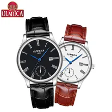 Женские часы роскошные кожаные повседневные часы для пары синие простые кварцевые наручные часы деловые часы Распродажа