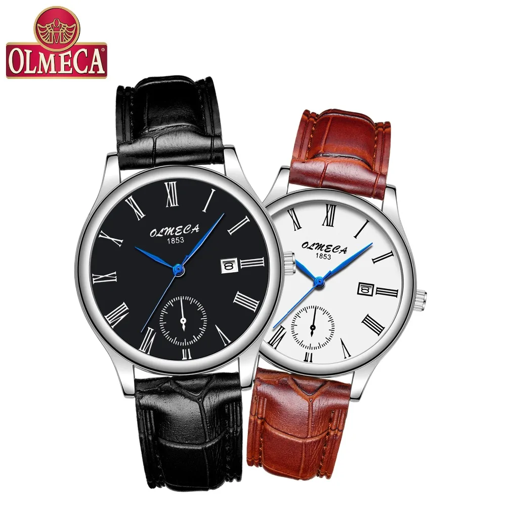 BEST QUALITY  Ladies Watch Luxury Leather Casual Couple Watches Blue Simple Quartz Wristwatches Business Watches 