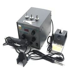 Быстрый 705 цифровой дисплей горячий воздушный пистолет постоянная температура бессвинцовый паяльник демонтаж и сварочная платформа