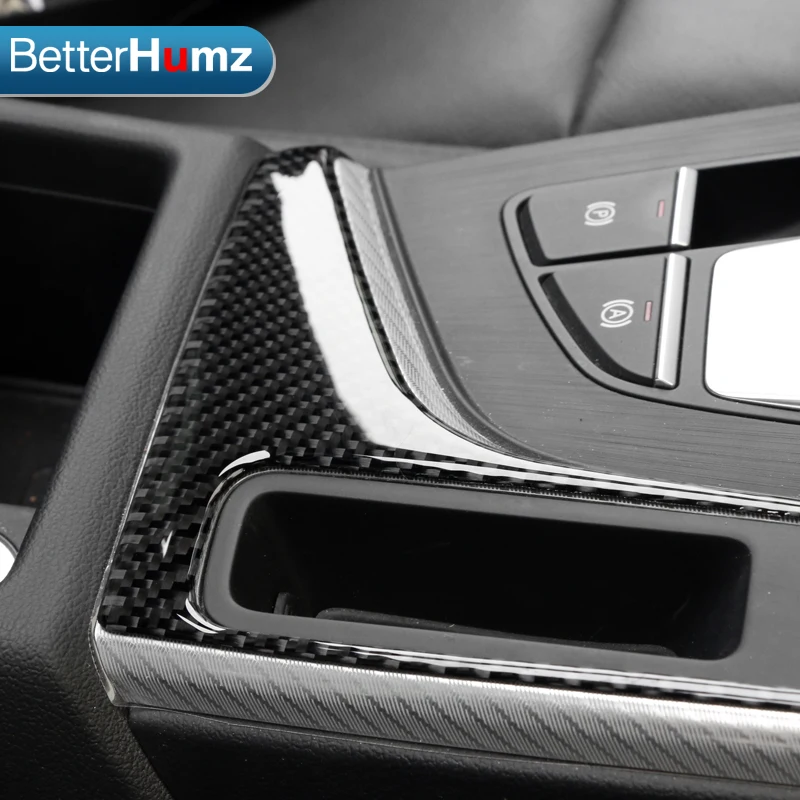 BetterHumz аксессуары для салона автомобиля из углеродного волокна с зубчатыми полосками для Audi A4 A5