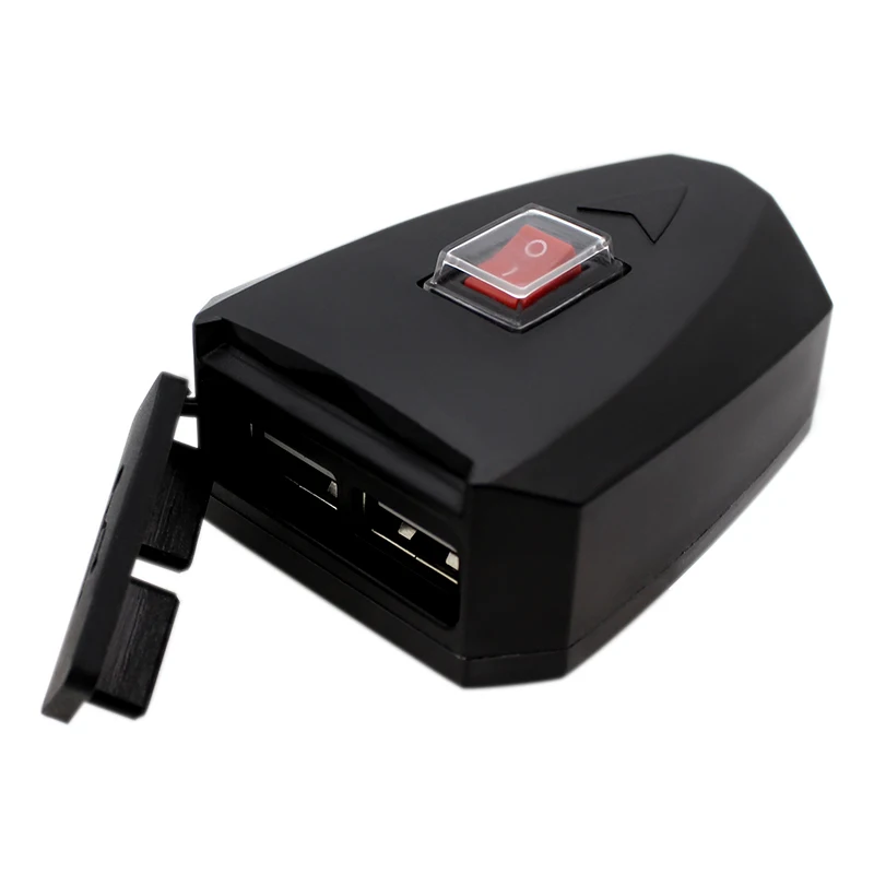 Nuoxintr 5 в USB зарядное устройство Мотоцикл ATV светодиодный водонепроницаемый двойной зарядка с usb-разъемом адаптер питания Выход Выключатель питания