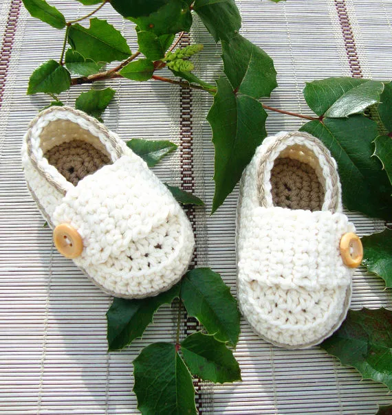 sapato recem nascido croche