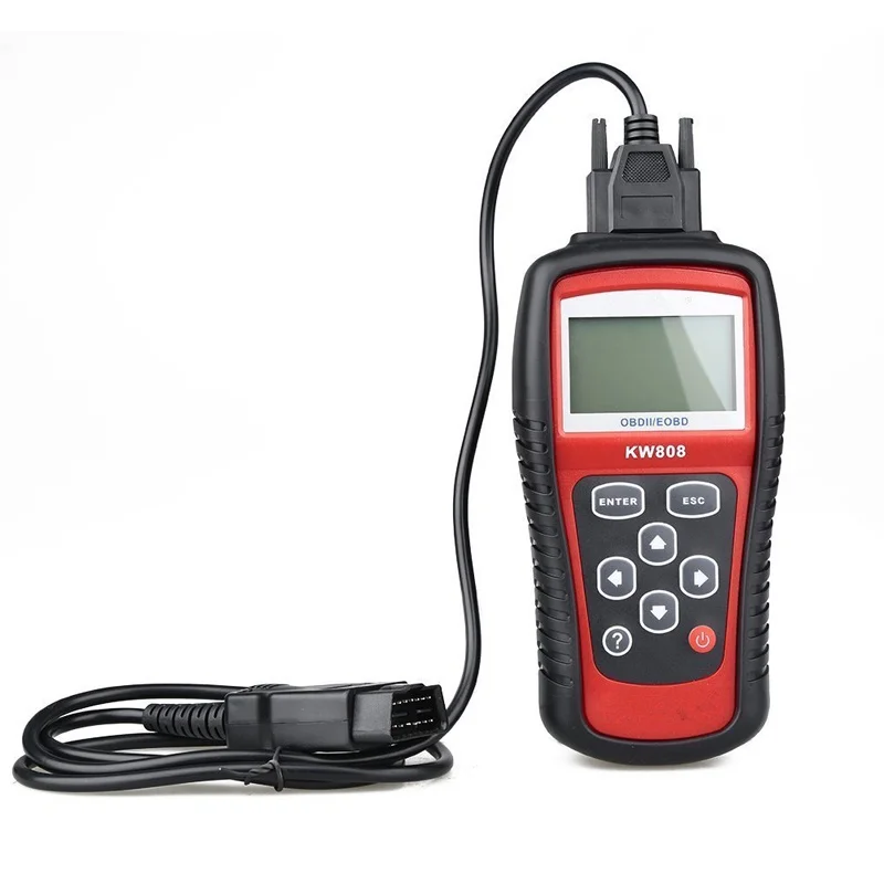 Профессиональный сканер KW808 EOBD OBD2 OBD Автомобильный компьютер Диагностический